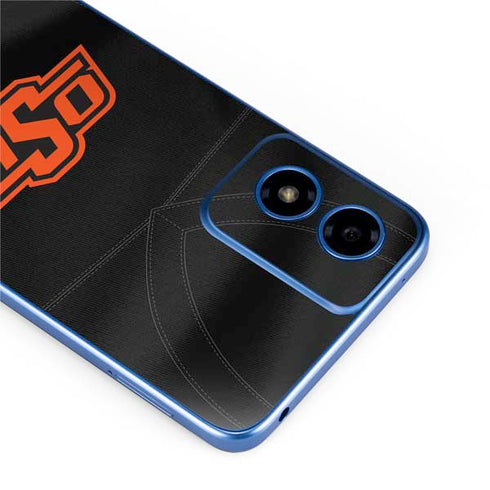 Oklahoma State University Black Jersey Moto G Play 4G (2024) Skin