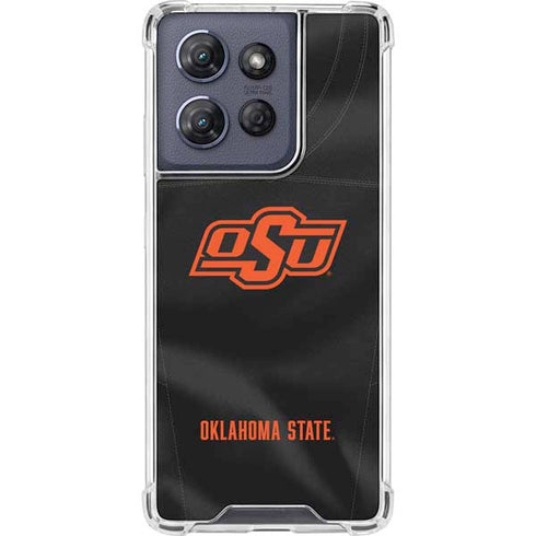 Oklahoma State University Black Jersey Moto G Play 5G (2025) Clear Case