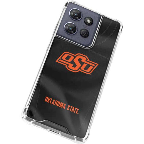 Oklahoma State University Black Jersey Moto G Power 5G (2025) Clear Case