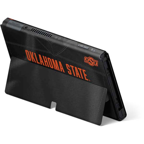 Oklahoma State University Black Jersey Nintendo Switch OLED (2021) Skin