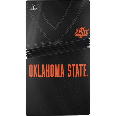 Oklahoma State University Black Jersey PS5 Pro Disk Console Skin