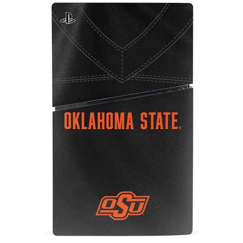 Oklahoma State University Black Jersey PS5 Slim Disk Console Skin