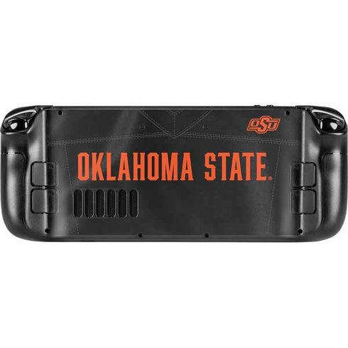Oklahoma State University Black Jersey Steam Deck Handheld Gaming Computer Skin