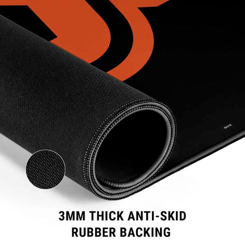 Oklahoma State University OSU on Black Gaming Mouse Pad