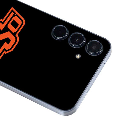 Oklahoma State University OSU on Black Galaxy A35 5G Skin