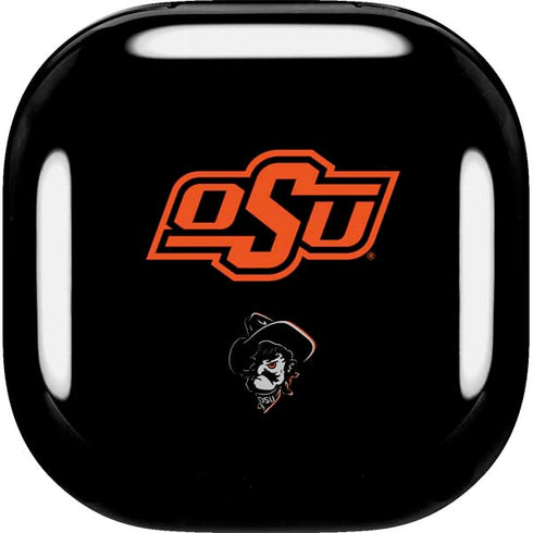 Oklahoma State University OSU on Black Galaxy Buds Live Skin