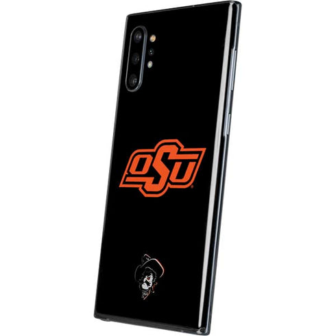 Oklahoma State University OSU on Black Galaxy Note 10 Plus Skin