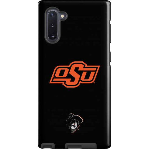 Oklahoma State University OSU on Black Galaxy Cases