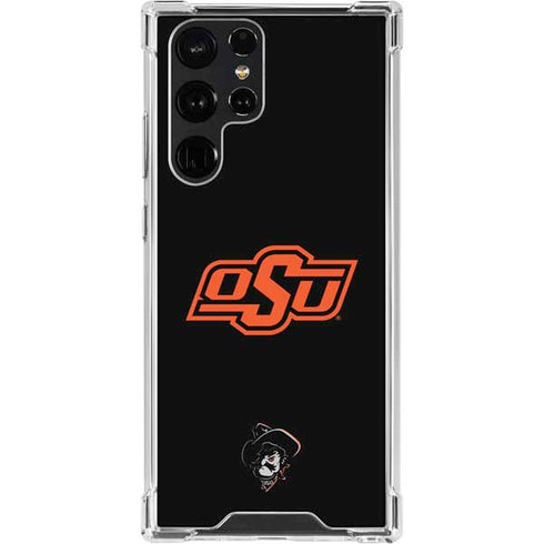 Oklahoma State University OSU on Black Galaxy S23 Ultra Clear Case