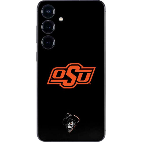 Oklahoma State University OSU on Black Galaxy S25 Plus Skin