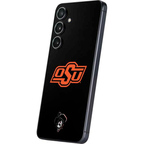 Oklahoma State University OSU on Black Galaxy S25 Plus Skin