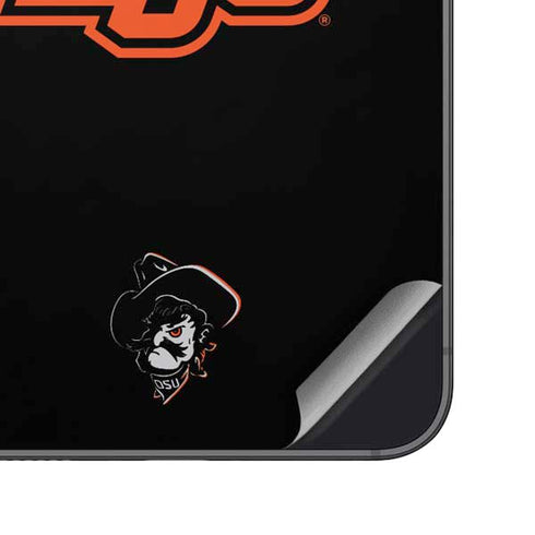 Oklahoma State University OSU on Black Galaxy S25 Skin