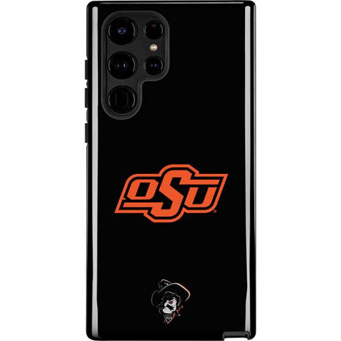 Oklahoma State University OSU on Black Galaxy S25 Ultra Impact Case
