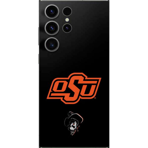 Oklahoma State University OSU on Black Galaxy S25 Ultra Skin