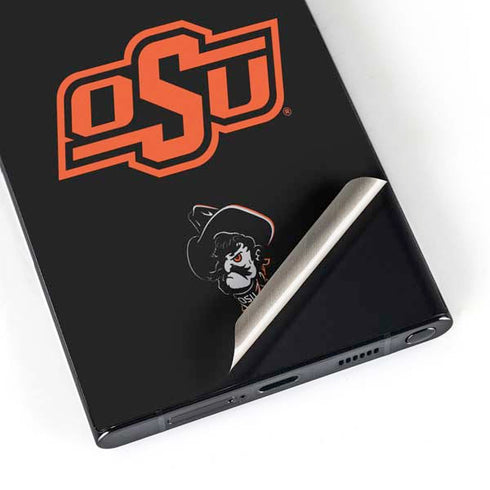 Oklahoma State University OSU on Black Galaxy S24 Ultra Skin