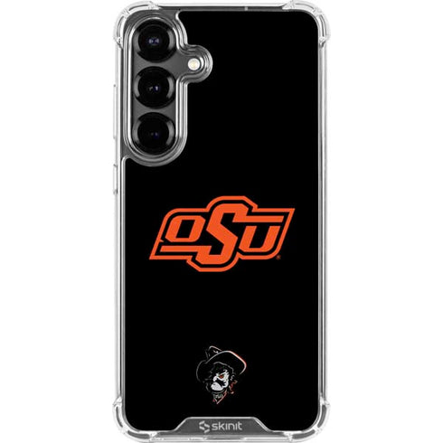 Oklahoma State University OSU on Black Galaxy S26 Clear Case