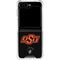 Oklahoma State University OSU on Black Galaxy Z Flip6 Clear Case