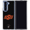 Oklahoma State University OSU on Black Galaxy Z Fold6 Clear Case