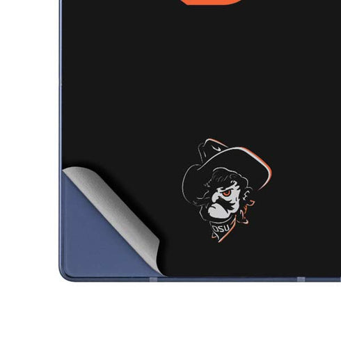 Oklahoma State University OSU on Black Galaxy Z Fold6 Skin