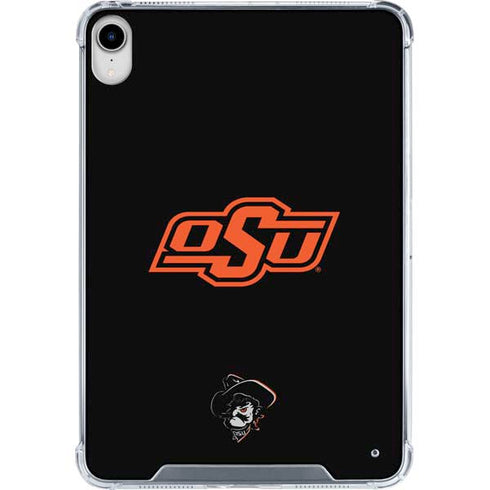 Oklahoma State University OSU on Black iPad 11th Gen (2025) Clear Case