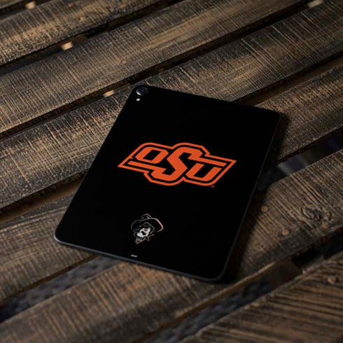 Oklahoma State University OSU on Black Apple iPad Pro Skin