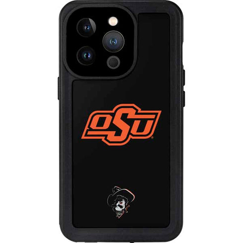 Oklahoma State University OSU on Black iPhone 15 Pro Waterproof Case