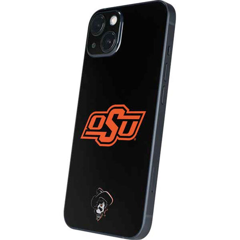 Oklahoma State University OSU on Black iPhone 15 Skin
