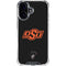 Oklahoma State University OSU on Black iPhone 16 Clear Case