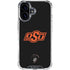 Oklahoma State University OSU on Black iPhone 16 Clear Case