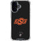 Oklahoma State University OSU on Black iPhone 16 Plus Clear Case