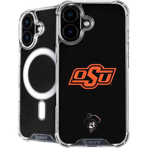 Oklahoma State University OSU on Black iPhone 16 Plus MagSafe Case