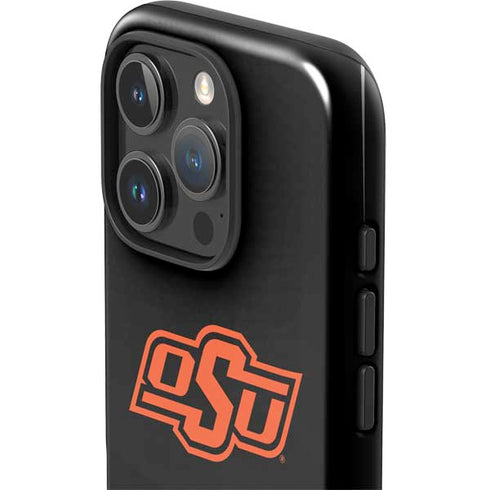 Oklahoma State University OSU on Black iPhone 16 Pro Max Impact Case