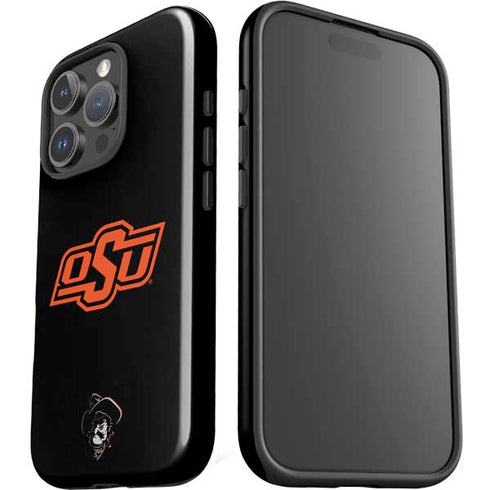 Oklahoma State University OSU on Black iPhone 16 Pro Max Impact Case