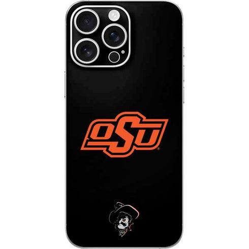Oklahoma State University OSU on Black iPhone 16 Pro Max Skin