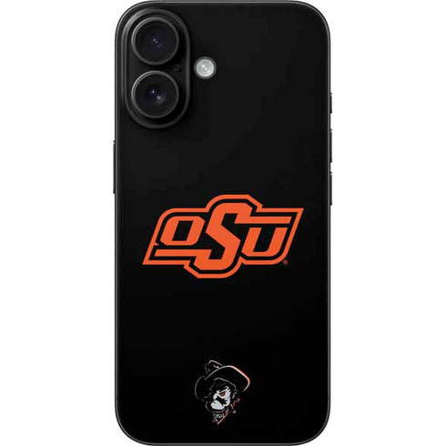 Oklahoma State University OSU on Black iPhone 16 Skin