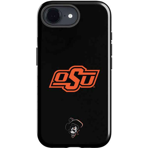 Oklahoma State University OSU on Black iPhone 16e Impact Case