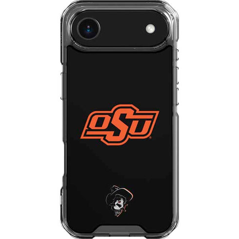 Oklahoma State University OSU on Black iPhone 17 Air Clear Case