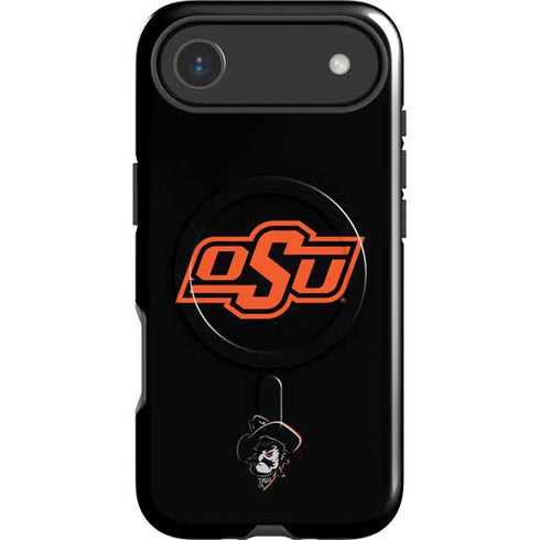 Oklahoma State University OSU on Black iPhone 17 Air Magsafe Impact Case