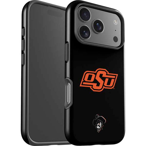 Oklahoma State University OSU on Black iPhone 17 Pro Max Impact Case