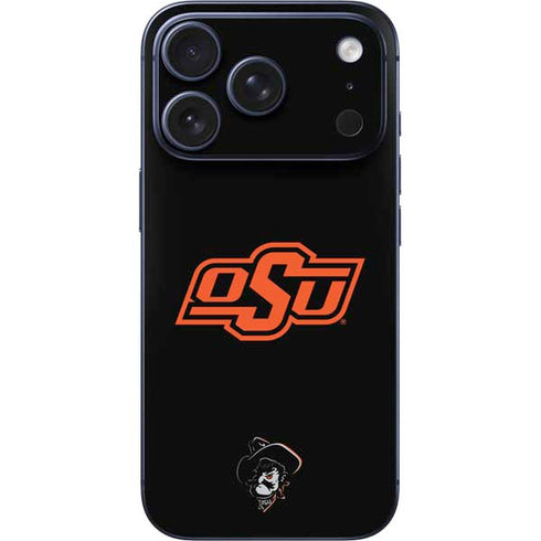 Oklahoma State University OSU on Black iPhone 17 Pro Skin