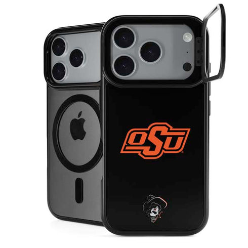 Oklahoma State University OSU on Black iPhone 18 Pro Kickstand Case