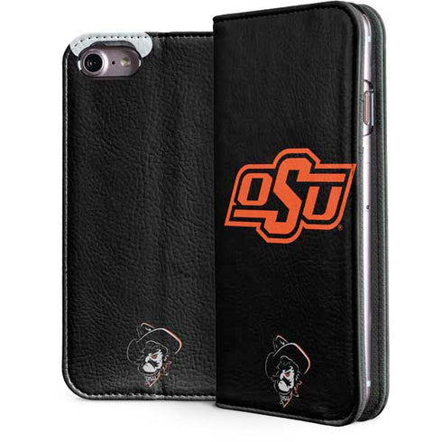 Oklahoma State University OSU on Black iPhone 7 Folio Case
