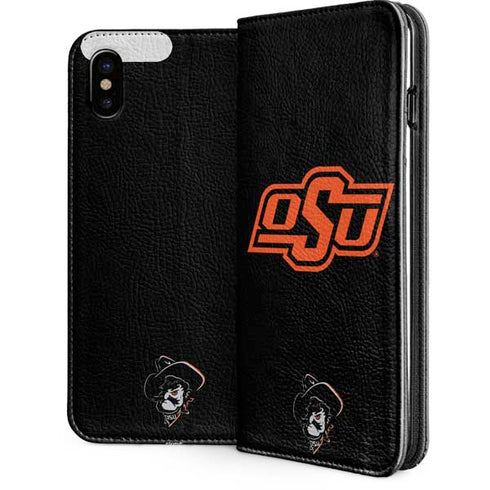 Oklahoma State University OSU on Black iPhone 8 Folio Case