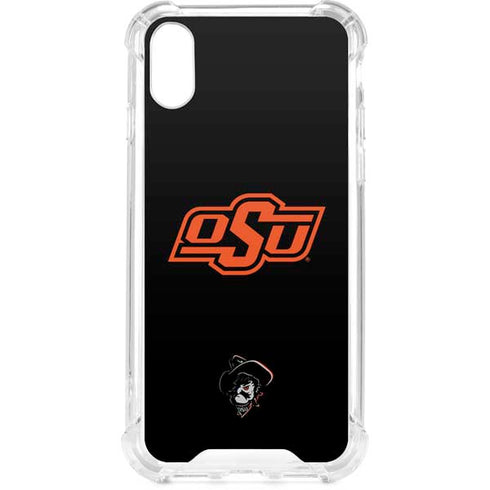 Oklahoma State University OSU on Black iPhone XS Clear Case