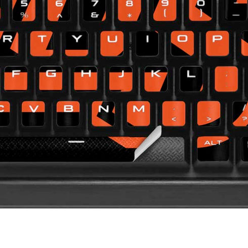 Oklahoma State University OSU on Black K95 RGB PLATINUM Mechanical Gaming Keyboard Skin