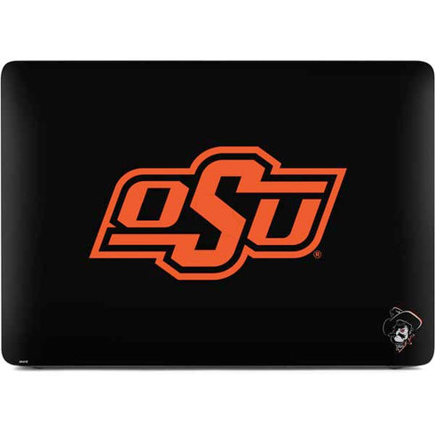 Oklahoma State University OSU on Black Apple MacBook Air Skin