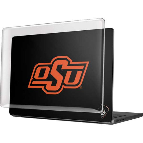 Oklahoma State University OSU on Black MacBook Pro 14in (2021-24) Case plus Skin