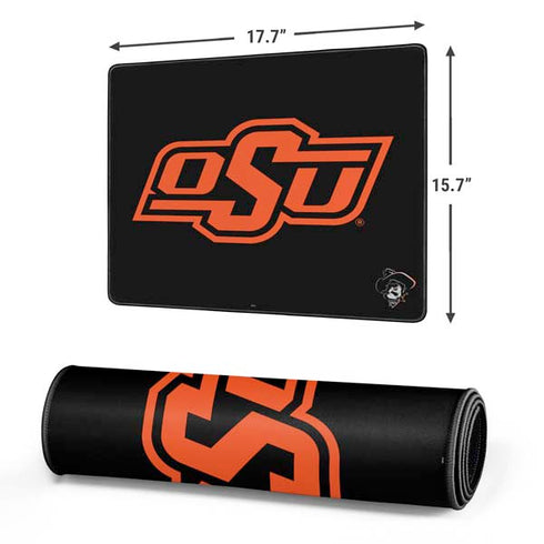 Oklahoma State University OSU on Black Gaming Mouse Pad