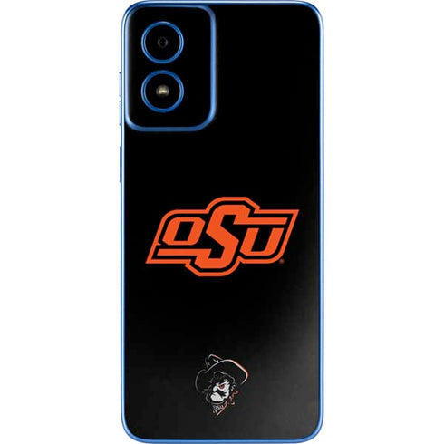 Oklahoma State University OSU on Black Moto G Play 4G (2024) Skin