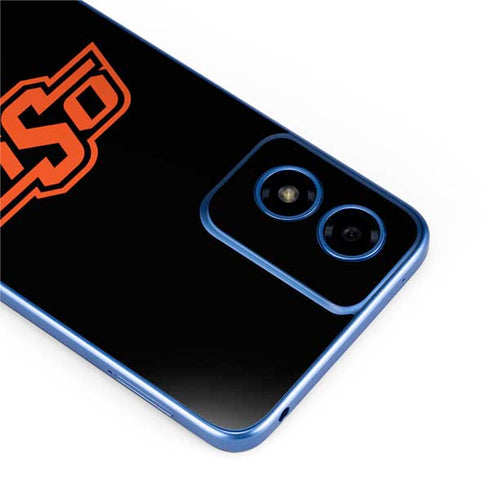 Oklahoma State University OSU on Black Moto G Play 4G (2024) Skin